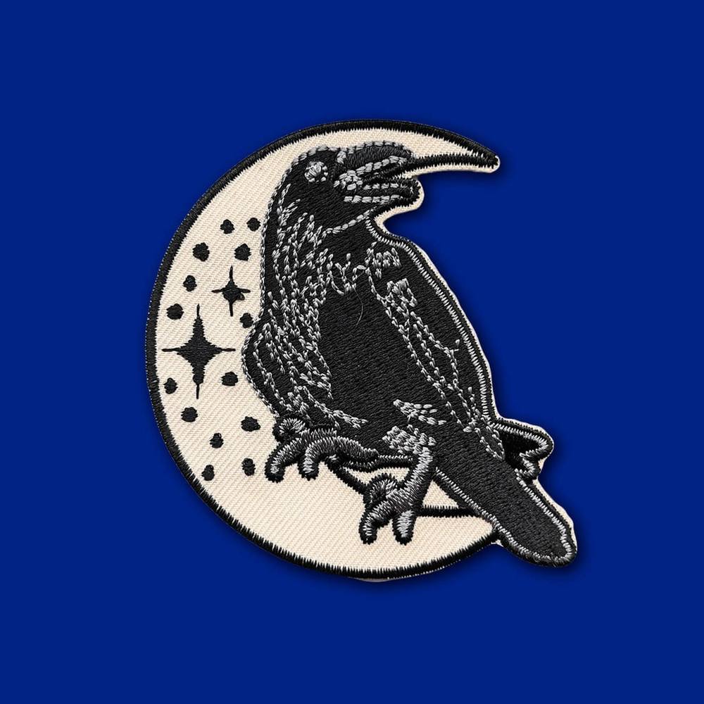 Extreme Largeness - Raven Patch - Zwart/Wit